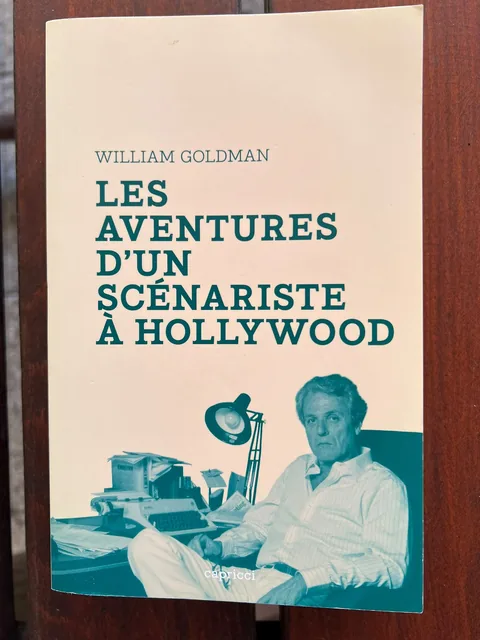Les aventures d'un scénariste à Hollywood, photographié par Pierre-François sur un banc de jardin